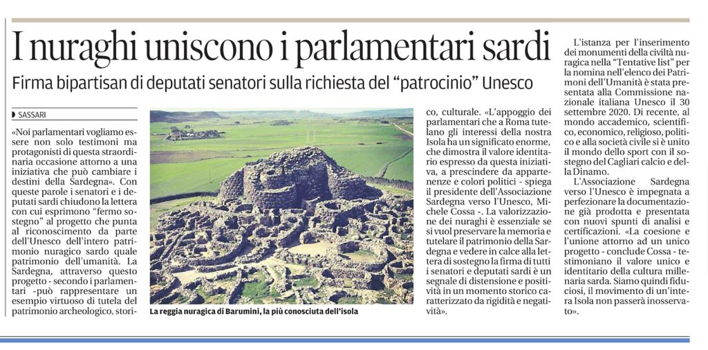 I nuraghi uniscono i parlamentari sardi