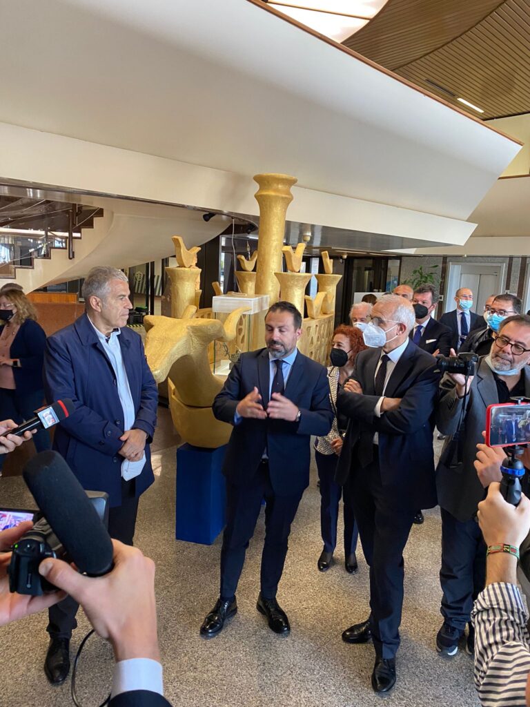 Nuraghi on display in the Regional Council