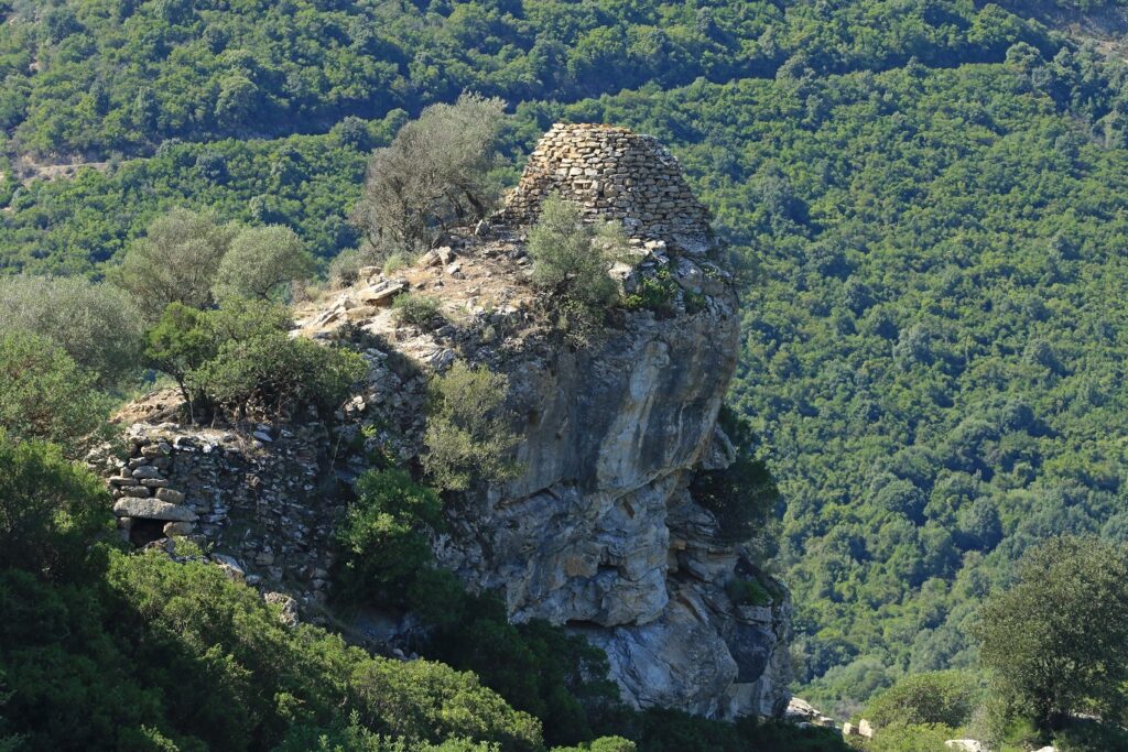 The nuraghe Serra Madau of Villasalto
