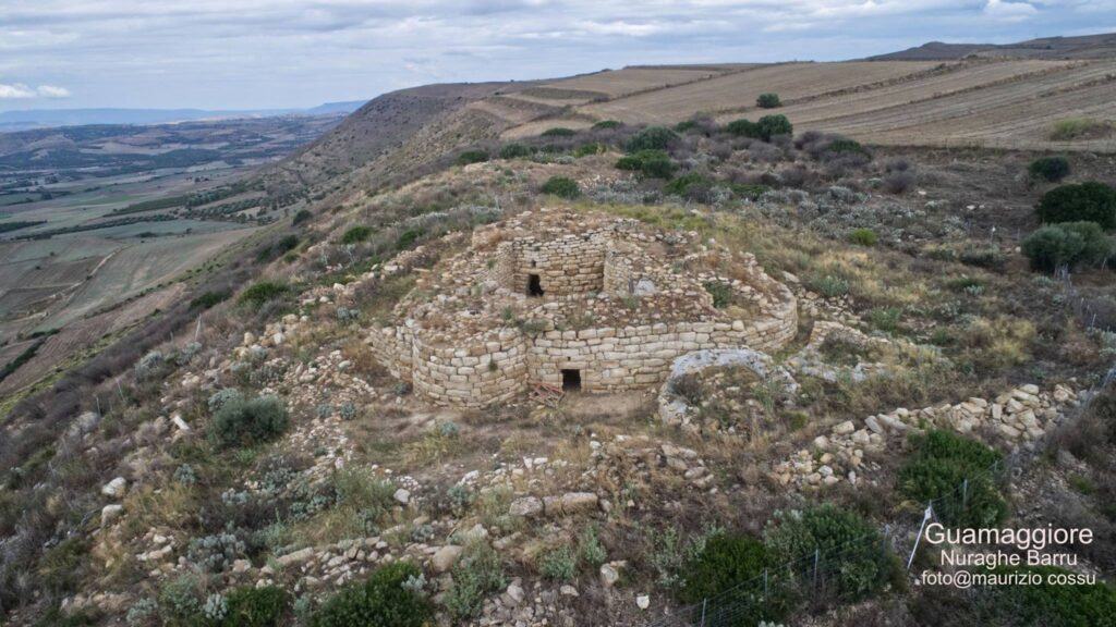 The nuraghe Barru between the territories of Guamaggiore and Guasila