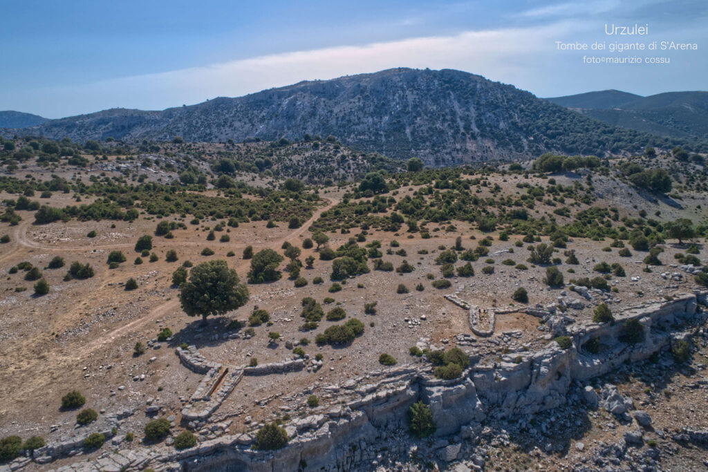 The giants' graves S’Arena Fennau in Urzulei